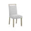 Meuble de salle à manger moderne 5 pièces avec plateau rectangulaire en pierre de marbre et sièges rembourrés confortables de style contemporain avec surface blanche