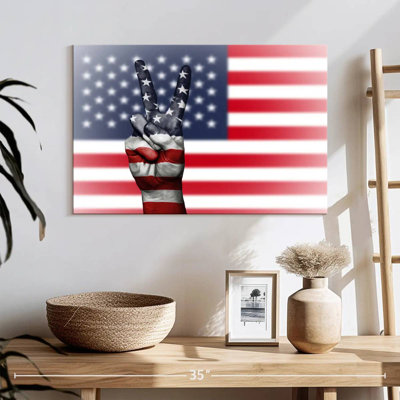 Borges American Flag Peace