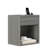 Valerica 1-Drawer Fluted Nightstand with Charging Station-1333228232