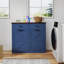Armoire poubelle double inclinable Farmhouse Blue