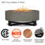 Idledale 40" Round Concrete Propane Outdoor Fire Pit by Real Flame