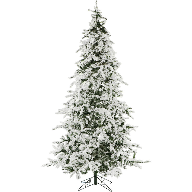 Arbre de Noël artificiel pin blanc enneigé 7,5 pi Christmas Time