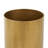 Yanae Metal Nesting Side End Gold Accent Table with Black Tray Tabletops Set