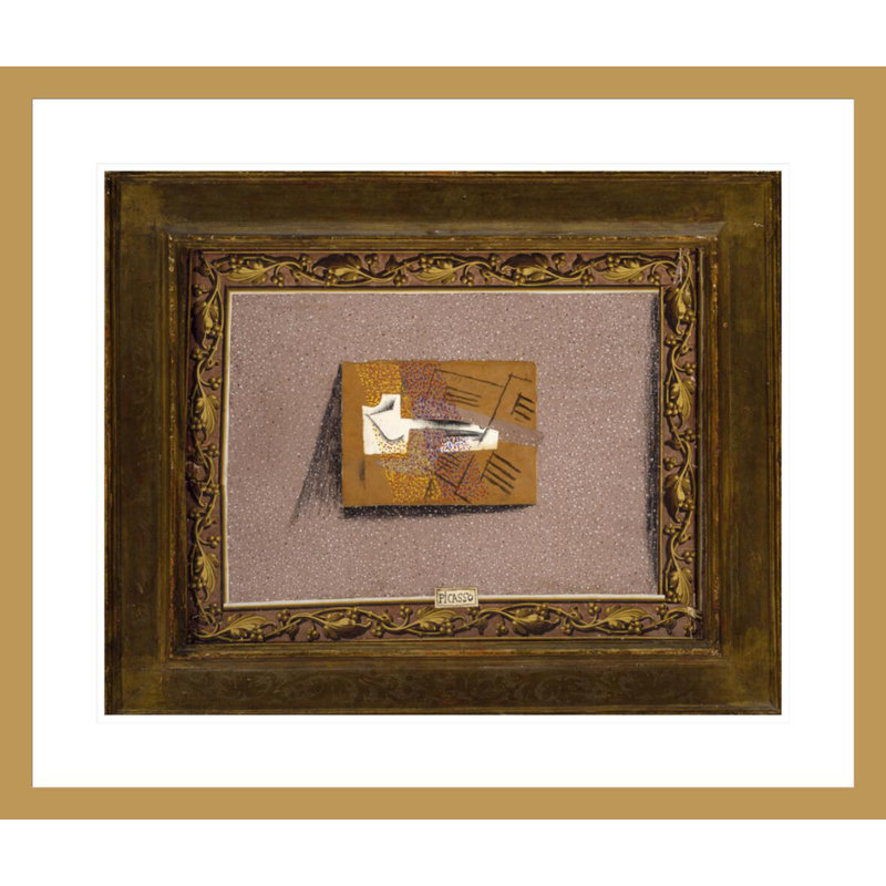 Tuyauterie et feuille de musique par Pablo Picasso - Impression giclée sur cadre, H 23,5 po x l 27,67 po