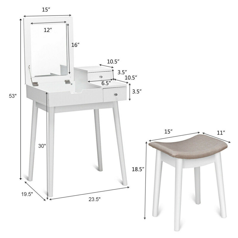 Ensemble de meuble-lavabo avec miroir Kieron