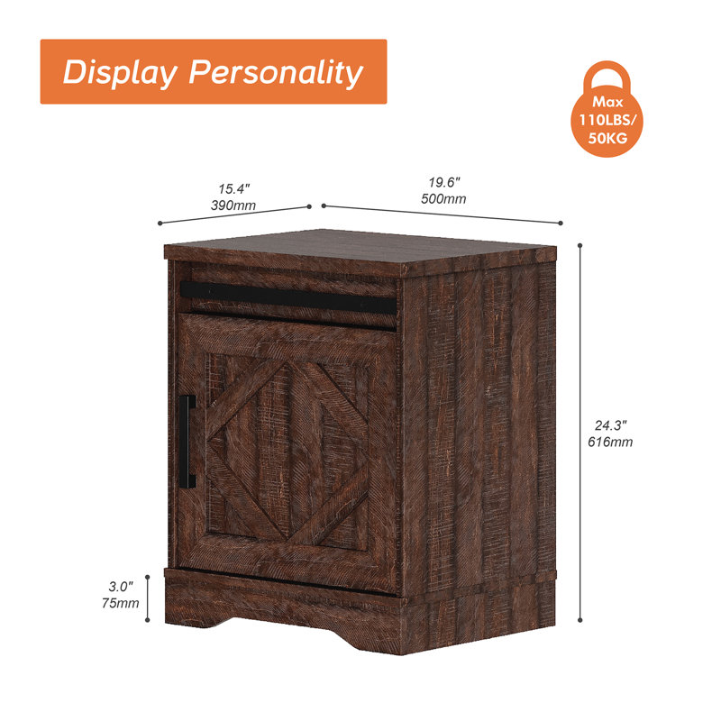Nightstand, Brown