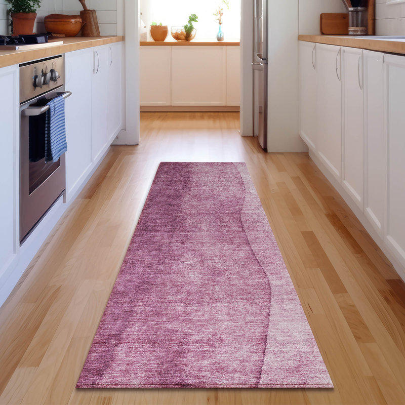 Premium Machine Washable Cerrito Merlot Rug, Runner 2'3" x 7'6"