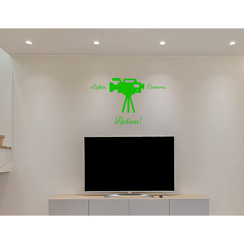 Text & Numbers Non-Wall Damaging Wall Decal, 23" H x 36" W, Green