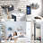 2Pcs Large Wall Hanging Organizer Bag, Linen Fabric Door Hanging Storage Baskets With Pockets, Waterproof Bin For Kitchen, Bedroom, Office, RV Camper (Black)