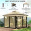 Atzhiry 3.3 x 3.3m Pop Up Gazebo with Double Roof-1684786713