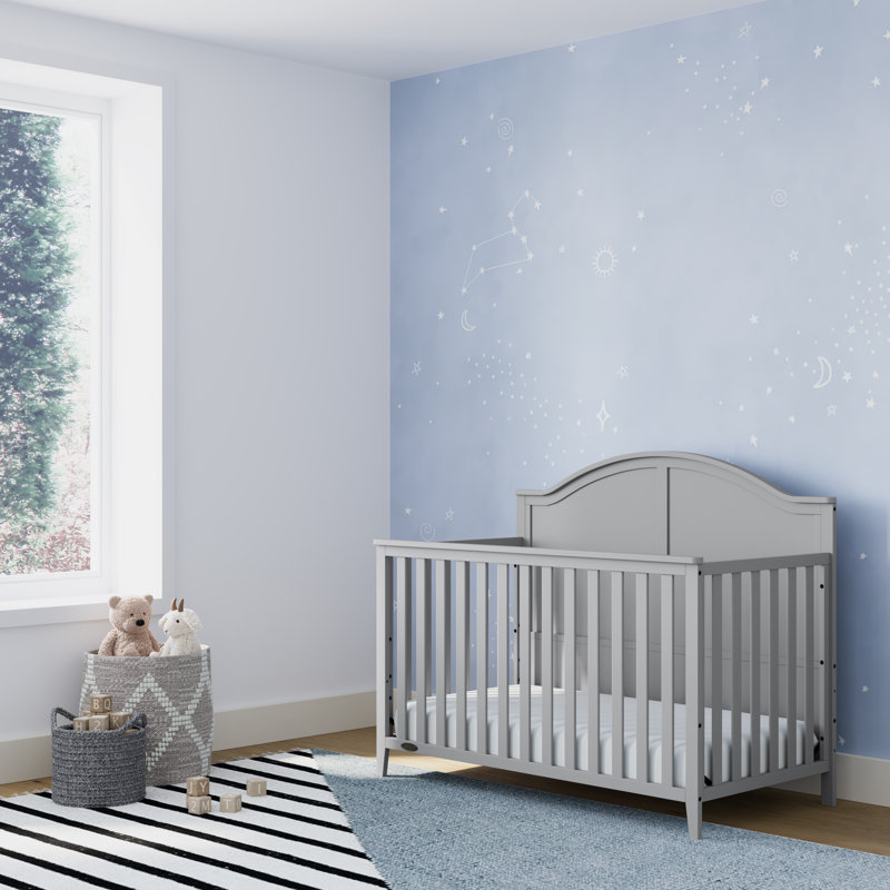 Lit de bébé convertible 5-en-1 Graco Wilfred, Galet, Lit à barreaux