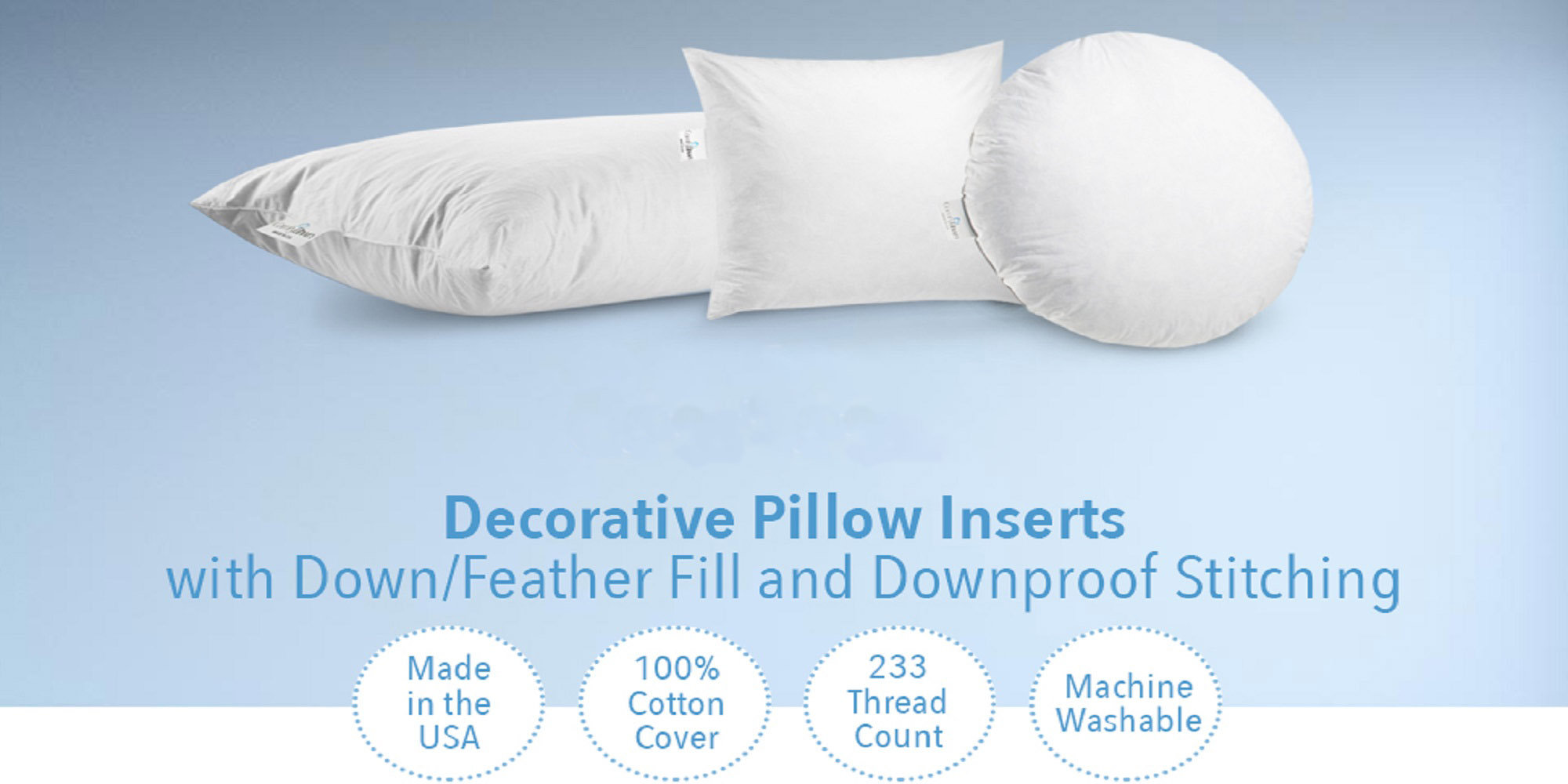 ComfyDown Pillow Inserts Cotton Throw Pillow & Reviews Perigold