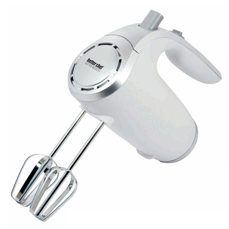 Better Chef 5 Speed Hand Mixer, White
