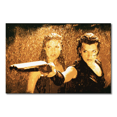 Graphic Art Print on Canvas