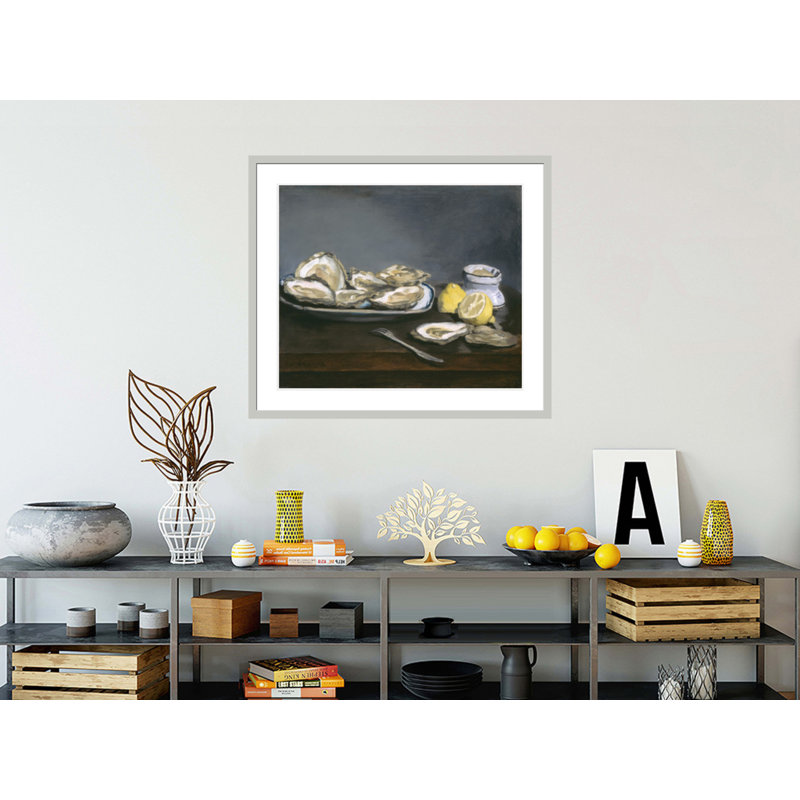 «Oysters» par impression giclée encadrée, 33.5" H x 38.64" W