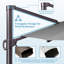 Kasem 128' X 104' Cantilever Umbrella, Weighted Base Does Not Include-78065042-69765117