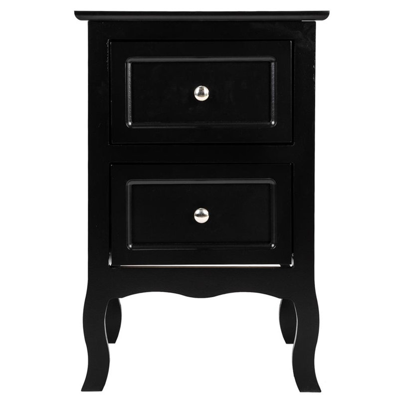 39.9 cm W Bedside Table, Black