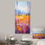 Rose et jaune, fenêtres florales, vue brise II - prairie, art mural-1073549021-840305561