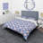 Blue Circle Pattern - Patterned Duvet Cover Set