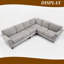 Modular 109.5" Sectional Sofa with Soft Cushions-983840940