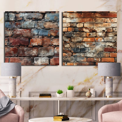 Shenoy - Ensemble de 2 collages carrés abstraits