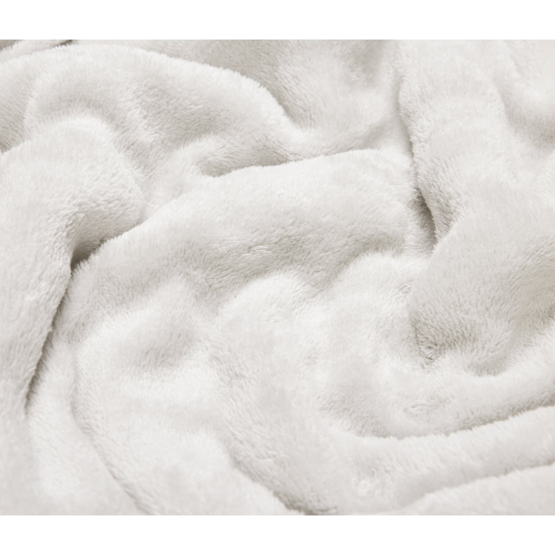 Plain Weave / Muslin Throw Blanket, White