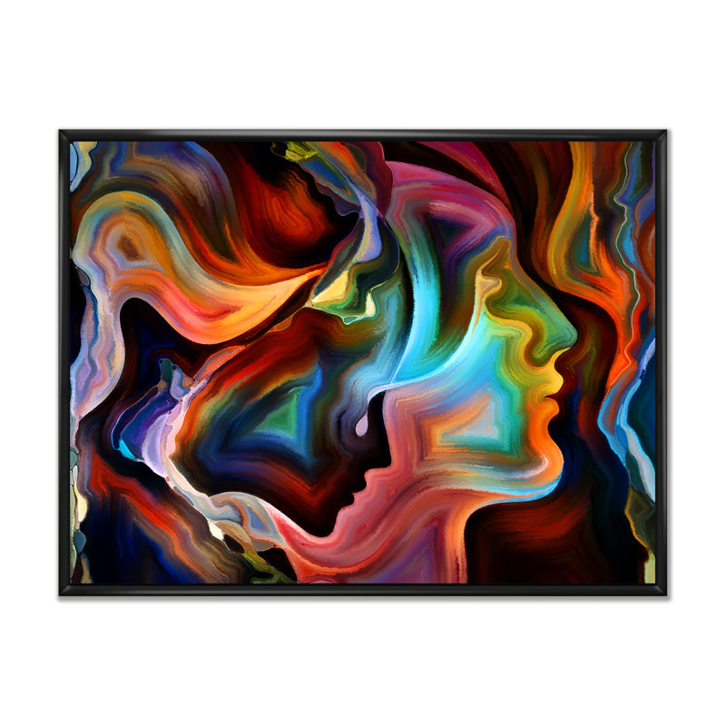 «Realms of Inner Iii», reproduction sur toile flottante, H 8 po x l 12 po x P 1 po, Cadre noir