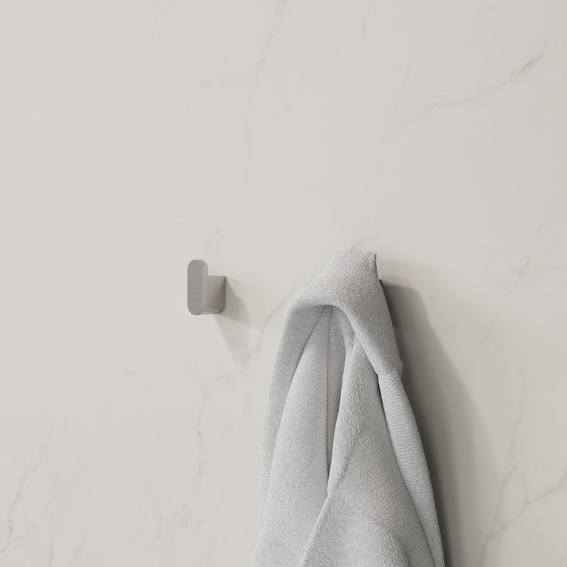 Crochets pour serviettes de salle de bain Rugen, crochets robustes pour serviettes et peignoirs, ensemble de quincaillerie de salle de bain en acier inoxydable, support de salle de bain en nickel brossé