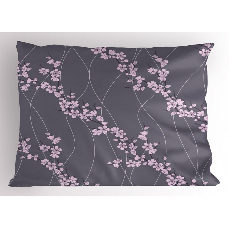 Spring Polyester Floral Sham Set, Twin