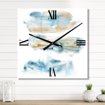 Abstract of Dark Blue Clouds III - Modern Wall Clock