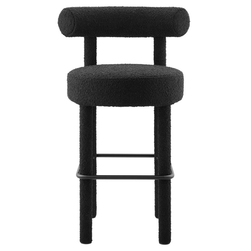 Modway Toulouse Counter/Bar Stool, Black, Bar Stool (30” Seat Height)