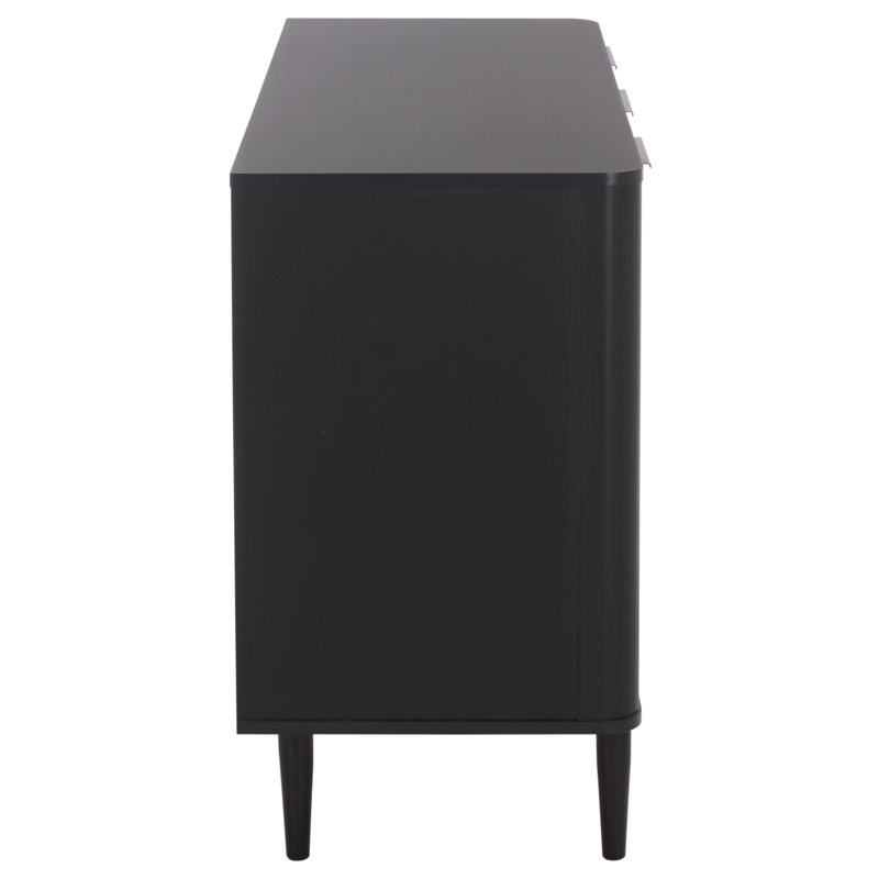 Brey 3 Door Tv Stand, Black