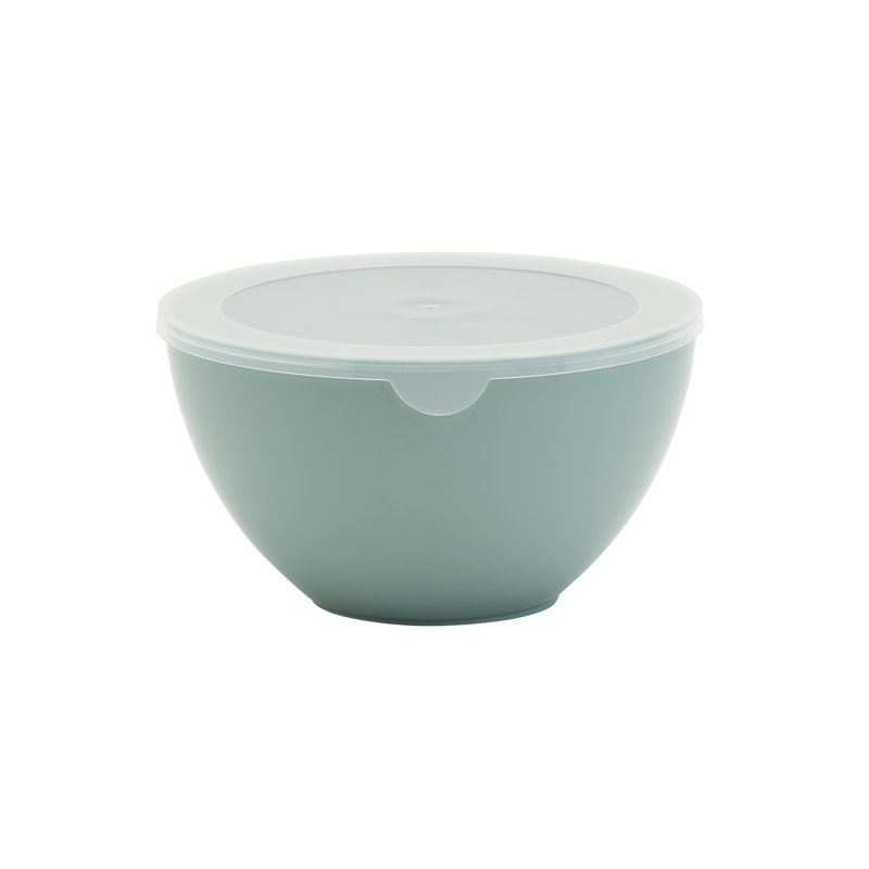 Fern Green 10-Piece Plastic Mixing Bowl Set with Lids