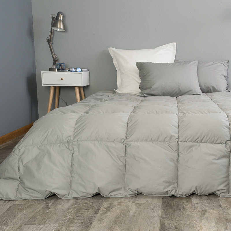 Édredon en duvet synthétique moyen C104, Édredon grand, Gris pierre