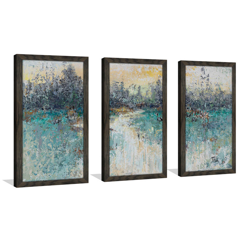 « wild fields », reproduction de peinture à l’acrylique à multiples images, L 40,5 po x H 25,5 po x P 1 po