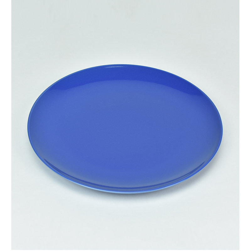 Assiette plate Nautilus 10,25 po, Simplement bleu