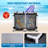 Extra Large Pool Storage Bin, 48.4" Rolling Mesh Container, Waterproof Pool Float & Toy Organizer, Outdoor Use-556500549-556500548