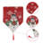 Jeani Rectangle Geometric Christmas Linen Table Runner