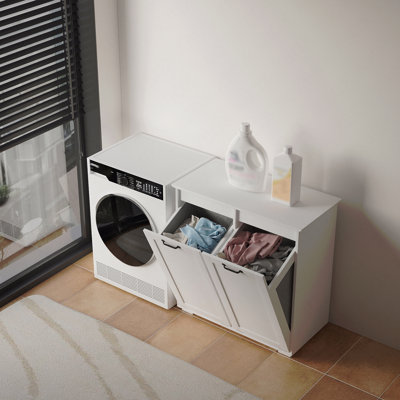 Storage Cabinet With 2 Removable Liner Bags