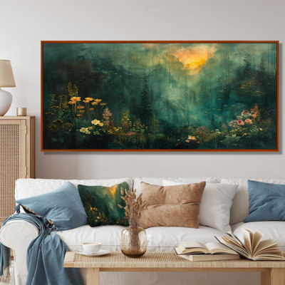 Green Forest Enchantment Forest - Forest Framed Prints