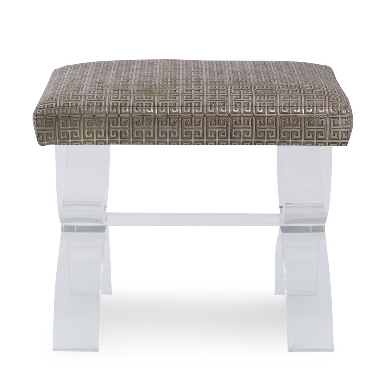It's Clearly U Upholstered Accent Stool, Margaret Lagoon