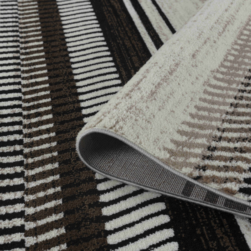 Tapis d'intérieur brun beige, Rectangle 7 pi x 10 pi