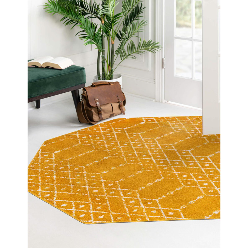 Lazaro Geometric Indoor Rug, Octagon 7'10" x 7'10"