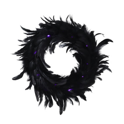 Faux Lighted 40cm Wreath