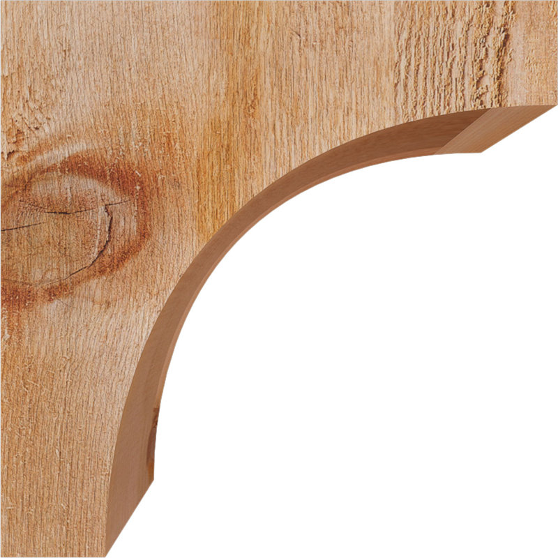 Huntington Corbel, H 10 po x l 4 po x P 10 po, Sciage brut, Cèdre rouge