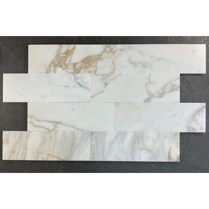 Carreau de mosaïque 4 "x 12" Calacatta