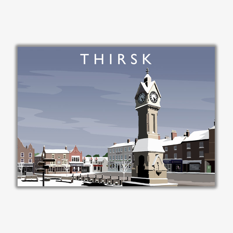 Thirsk 2 (Snow) - Print, No Framed, 30cm H x 40cm W x 3cm D