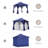 Yardgrace 10'X10' Soft-top Double-Roofed Steel Patio Gazebo-122447118