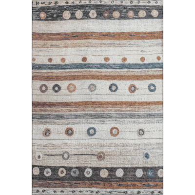 Premium Machine Washable Millbrook AMF1964 Stripes Rug
