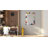 Rock Star I Rectangular Beveled Mirror on Free Floating Printed Tempered Art Glass-1643914228